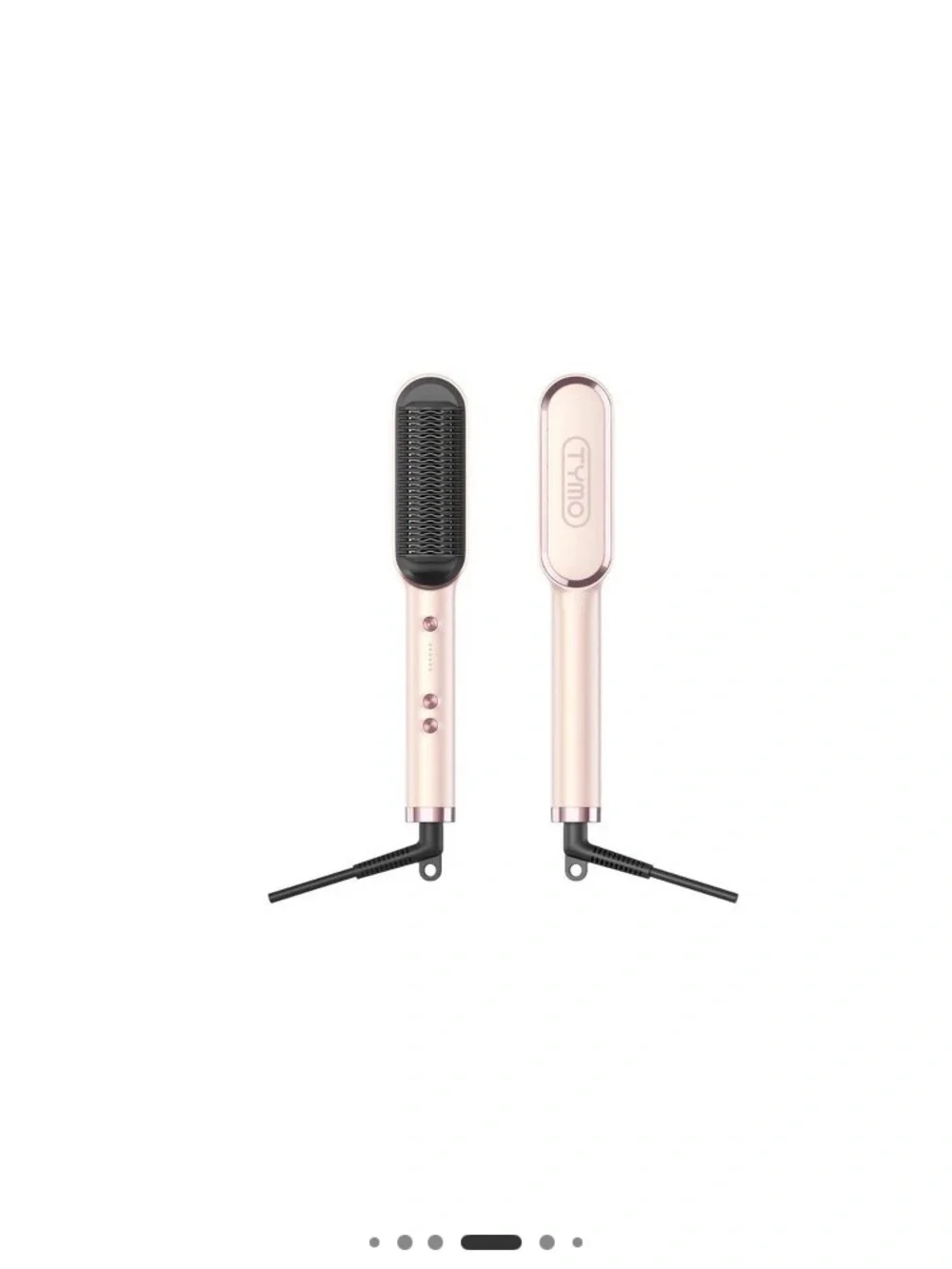 Tymo Rose Gold Straightening Brush - Sleek Women's Hair Tool 1-1/2 inch - Picture 8 of 10